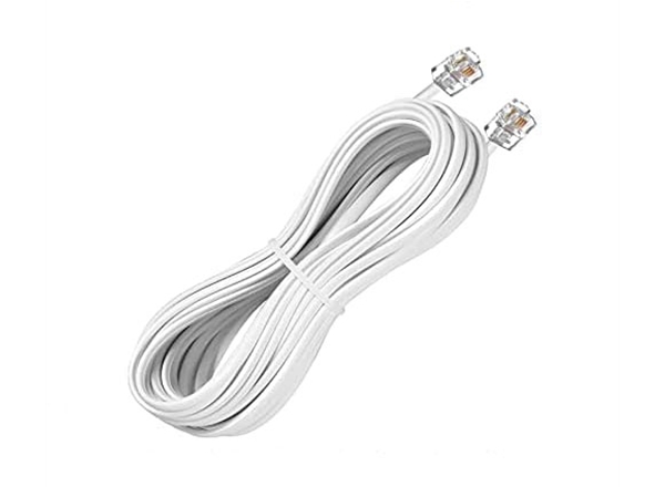 2-core pure copper telephone line-white