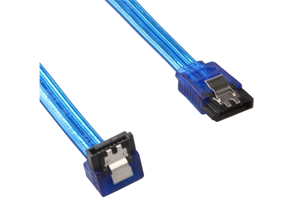 SATA 7P hard disk data cable transparent blue