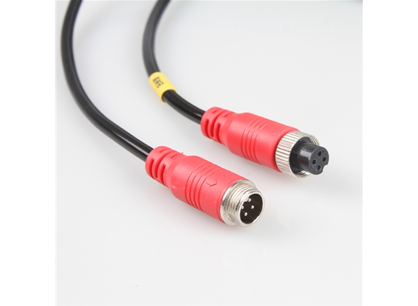 M12航空插头带线防水工业插头连接器传感器4芯/5芯8芯12芯