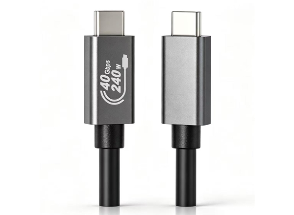 双Type-C快充线240W 40Gbps高速传输数据线